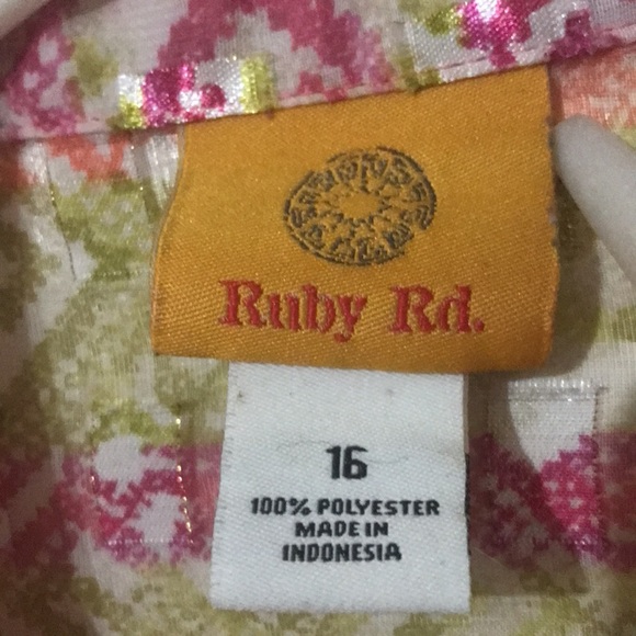 Sheer Ruby Rd blouse - Picture 2 of 9